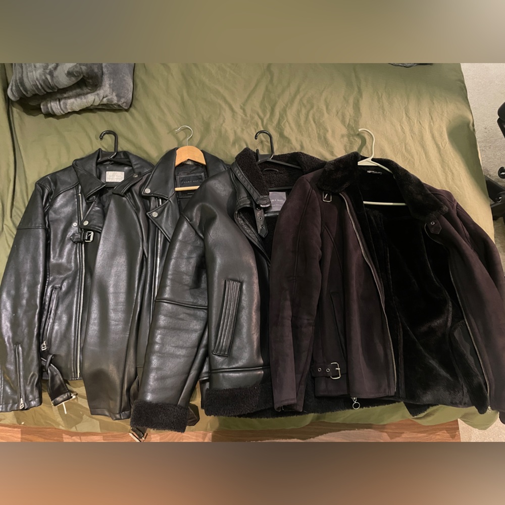 Lot of 4 Zara Black Jacket.